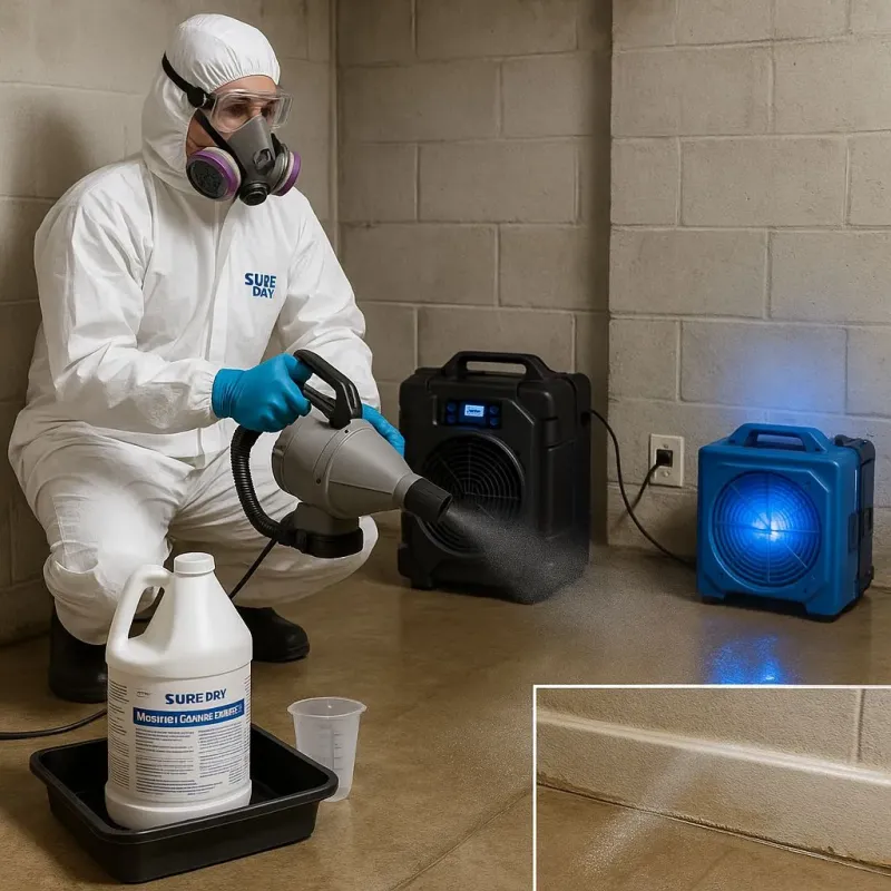 Sanitization and Odor Removal process in Gardiner, ME